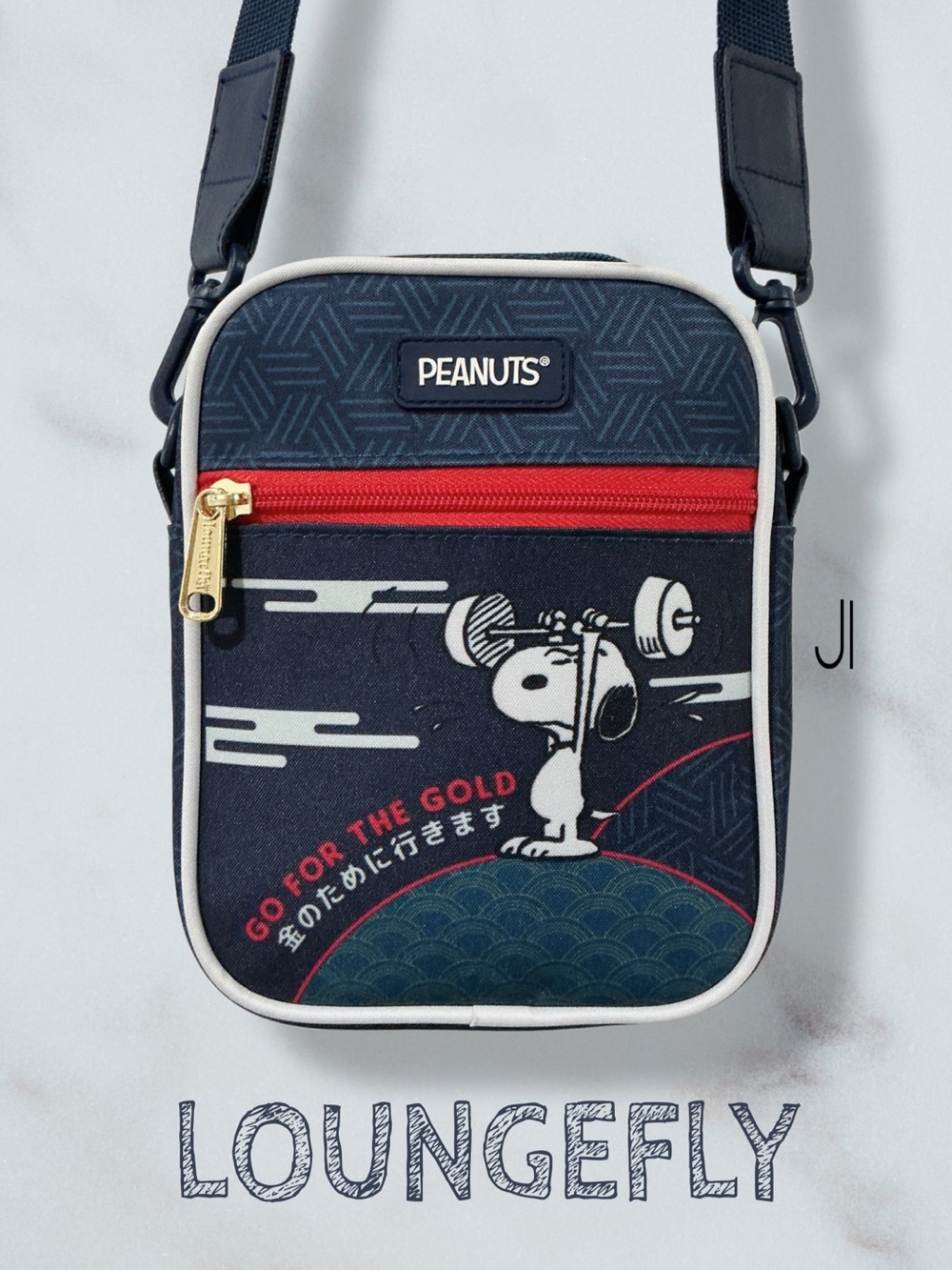 LOUNGEFLY Peanuts Snoopy Japan Olympics Crossbody Bag NEW Limited Edition